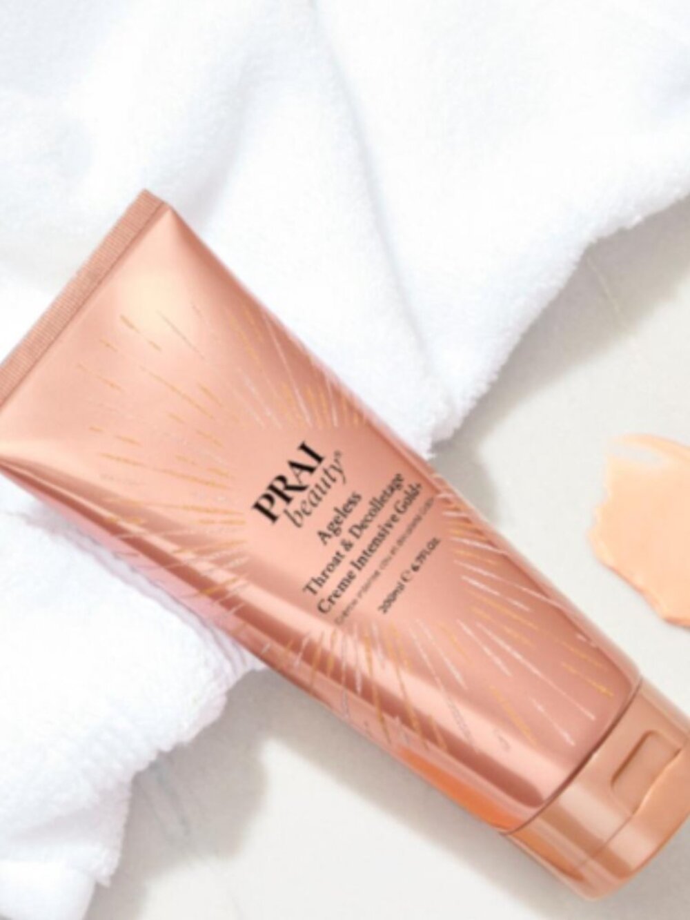 PRAI Beauty Ageless Throat & Decolletage Creme Intensive Gold NEW Sealed